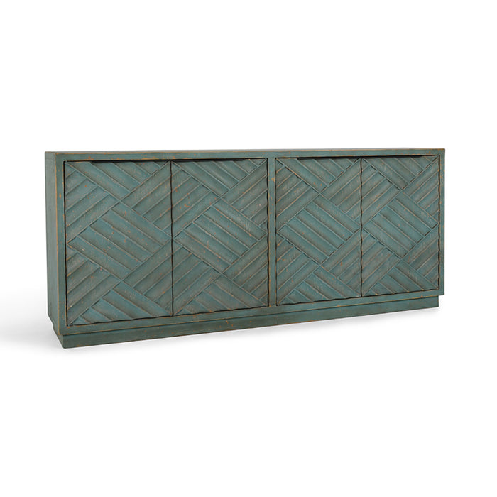 Classic Home Furniture - Mateo 4Dr Sideboard Antique Blue - 52004639 - GreatFurnitureDeal