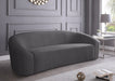 Meridian Furniture - Riley 3 Piece Living Room Set in Grey - 610Grey-S-3SET - GreatFurnitureDeal