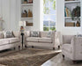 Acme Furniture - Cyndi Tan Fabric Loveseat w/2 Pillows - 52056