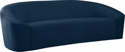 Meridian Furniture - Riley Velvet Sofa in Navy - 610Navy-S - GreatFurnitureDeal