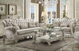 Acme Furniture - Versailles Ivory Velvet & Bone White 2 Piece Living Room Set - 52105-06 - GreatFurnitureDeal