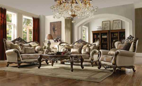 Acme Furniture - Latisha Tan Pattern Loveseat - 52116