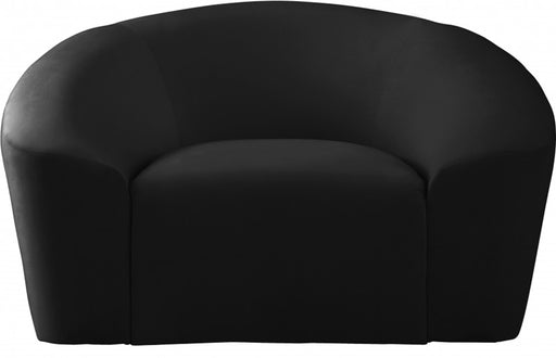Meridian Furniture - Riley Velvet Chair in Black - 610Black-C - GreatFurnitureDeal