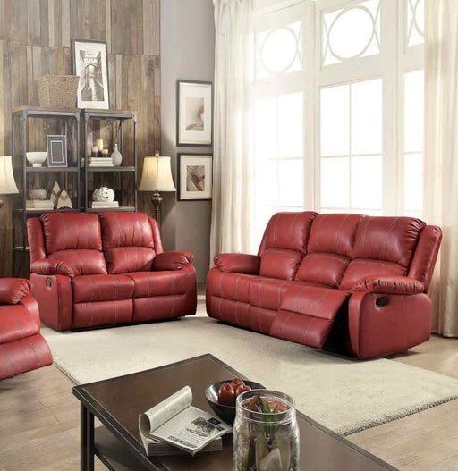 Acme Furniture - Zuriel 2 Piece Living Room Set in Red - 52150-51 - GreatFurnitureDeal