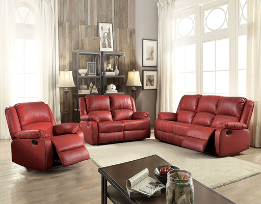 Acme Furniture - Zuriel 3 Piece Living Room Set in Red - 52150-51-52 - GreatFurnitureDeal