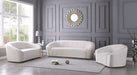 Meridian Furniture - Riley Velvet Chair in Cream - 610Cream-C - GreatFurnitureDeal