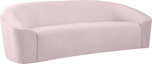 Meridian Furniture - Riley Velvet Sofa in Pink - 610Pink-S - GreatFurnitureDeal
