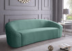 Meridian Furniture - Riley 3 Piece Living Room Set in Mint - 610Mint-S-3SET - GreatFurnitureDeal