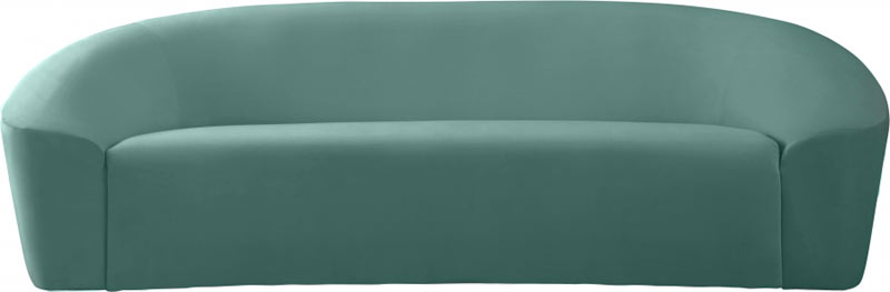 Meridian Furniture - Riley Velvet Sofa in Mint - 610Mint-S - GreatFurnitureDeal