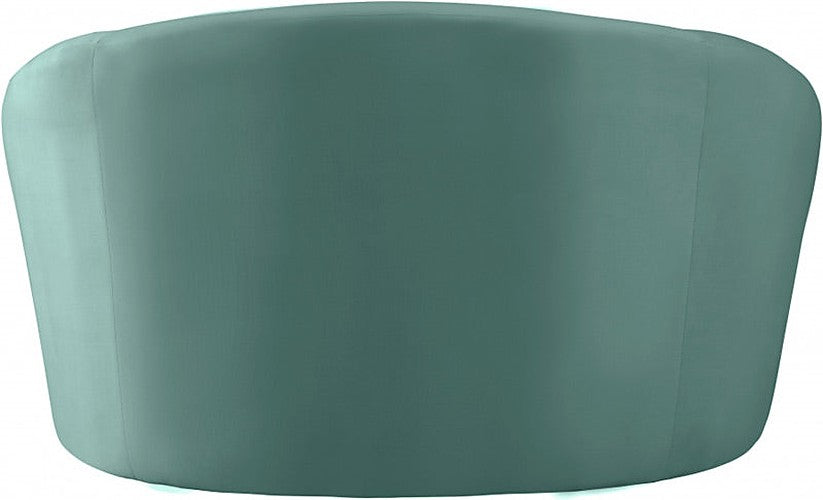 Meridian Furniture - Riley Velvet Chair in Mint - 610Mint-C - GreatFurnitureDeal