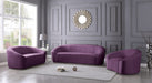 Meridian Furniture - Riley Velvet Chair in Purple - 610Purple-C - GreatFurnitureDeal