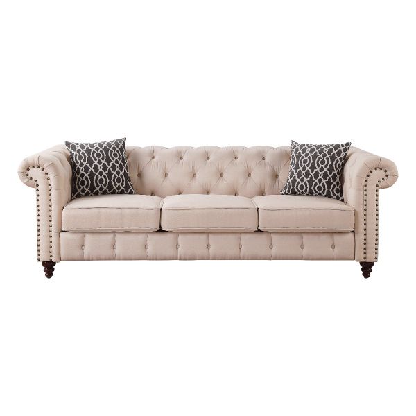 Acme Furniture - Aurelia 2 piece Sofa Set in Beige - 52420-2SET