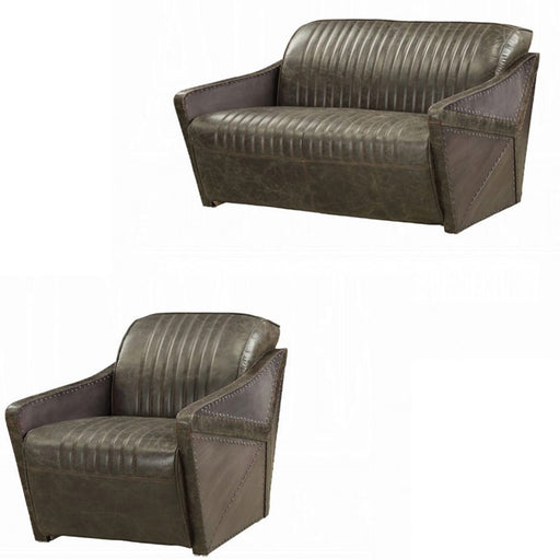 Acme Furniture - Tula Loveseat and Chair in Espresso - 52436-37 - GreatFurnitureDeal