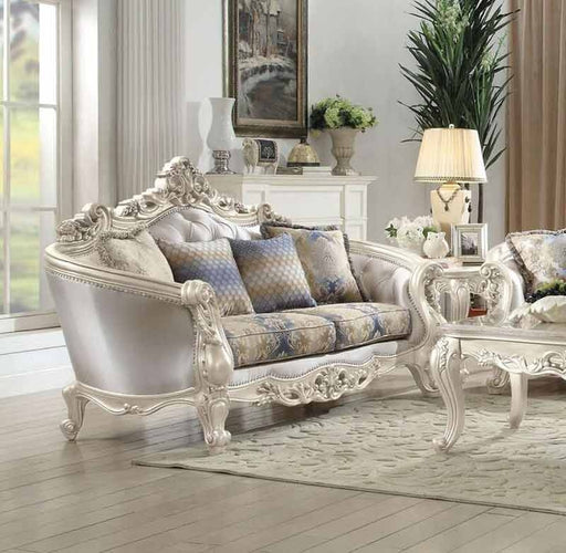 Acme Furniture - Gorsedd Antique White Loveseat - 52441 - GreatFurnitureDeal