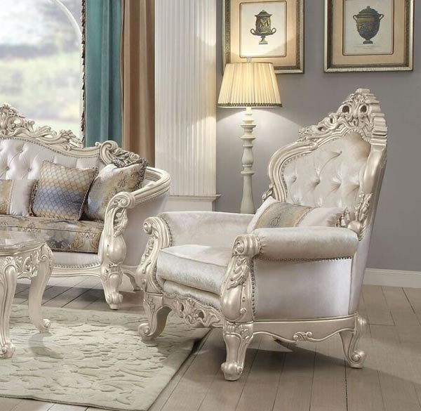 Acme Furniture - Gorsedd Antique White Chair - 52442