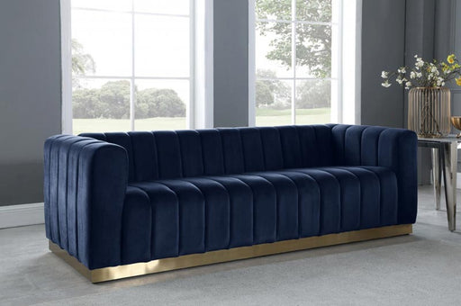 Meridian Furniture - Marlon 3 Piece Living Room Set in Sky Blue - 603SkyBlu-S-3SET - GreatFurnitureDeal