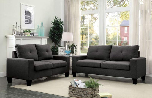 Acme Furniture - Platinum II Gray Linen 2 Piece Sofa Set - 52735 - GreatFurnitureDeal