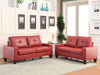 Acme Furniture - Platinum II Red PU 2 Piece Sofa Set - 52745