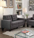 Acme Furniture - Earsom Gray Linen Loveseat - 52771 - GreatFurnitureDeal