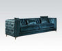 Acme Furniture - Gillian Sofa w-3 Pillows in Dark Teal - 52790 - GreatFurnitureDeal
