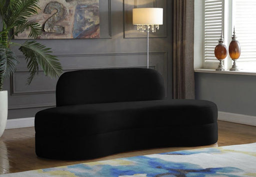 Meridian Furniture - Mitzy 3 Piece Living Room Set in Black -  606Black-S3SET - GreatFurnitureDeal