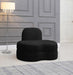 Meridian Furniture - Mitzy 3 Piece Living Room Set in Black -  606Black-S3SET - GreatFurnitureDeal