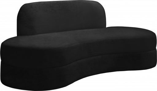Meridian Furniture - Mitzy Velvet Sofa in Black - 606Black-S - GreatFurnitureDeal