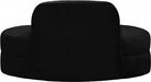 Meridian Furniture - Mitzy Velvet Loveseat in Black - 606Black-L - GreatFurnitureDeal