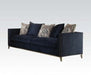 Acme Furniture - Phaedra Sofa w/5 Pillows in Blue - 52830