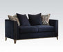 Acme Furniture - Phaedra Loveseat w/4 Pillows in Blue - 52831