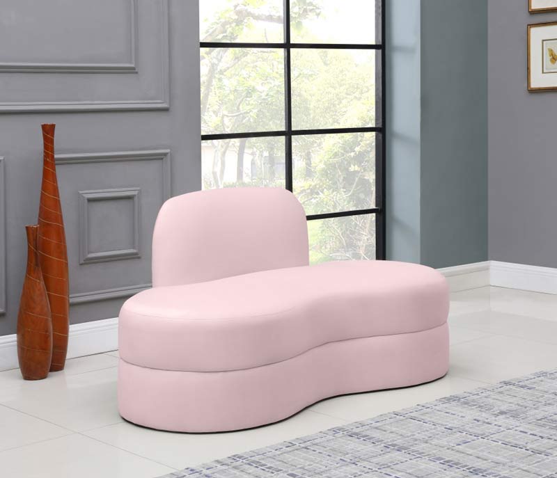 Meridian Furniture - Mitzy 3 Piece Living Room Set in Pink - 606Pink-S3SET - GreatFurnitureDeal