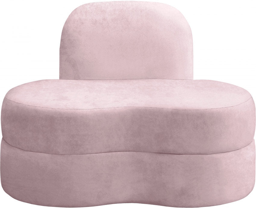 Meridian Furniture - Mitzy Velvet Chair in Pink - 606Pink-C - GreatFurnitureDeal