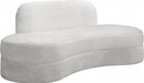 Meridian Furniture - Mitzy Velvet Sofa in Cream - 606Cream-S - GreatFurnitureDeal