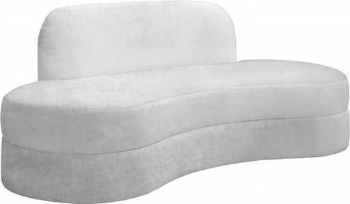 Meridian Furniture - Mitzy Velvet Sofa in Cream - 606Cream-S - GreatFurnitureDeal