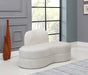 Meridian Furniture - Mitzy Velvet Loveseat in Cream - 606Cream-L - GreatFurnitureDeal