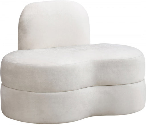 Meridian Furniture - Mitzy Velvet Chair in Cream - 606Cream-C - GreatFurnitureDeal