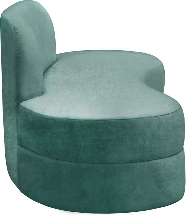 Meridian Furniture - Mitzy Velvet Sofa in Mint - 606Mint-S - GreatFurnitureDeal