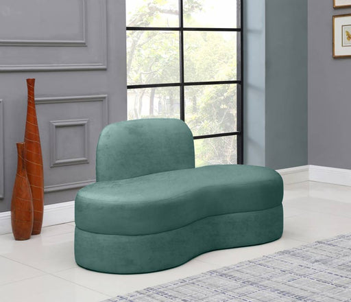 Meridian Furniture - Mitzy Velvet Loveseat in Mint - 606Mint-L - GreatFurnitureDeal