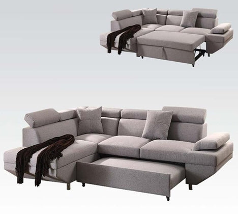 Acme Furniture - Jemima Versatile Sectional Sofa w-Sleeper - 52990 - GreatFurnitureDeal
