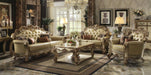 Acme Furniture - Vendome 3 Piece Living Room Set in Gold Patina/Bone - 53000-3SET