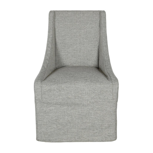 Classic Home Furniture - Warwick Upholstered Rolling Dining Chair Granite - 53004328 - GreatFurnitureDeal