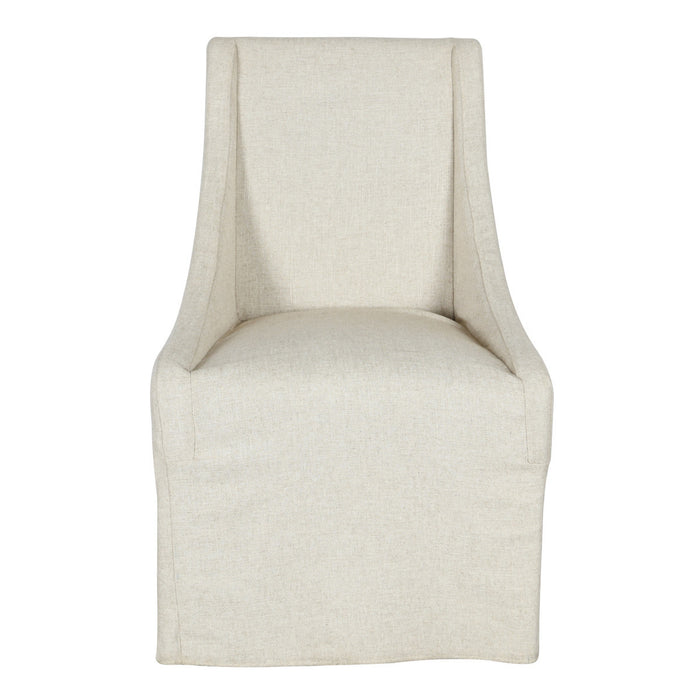 Classic Home Furniture - Warwick Upholstered Rolling Dining Chair Oatmeal - 53004329