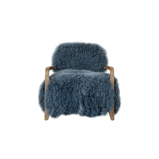 Classic Home Furniture - Kibo Accent Chair Blue Fur - 53005403 - GreatFurnitureDeal