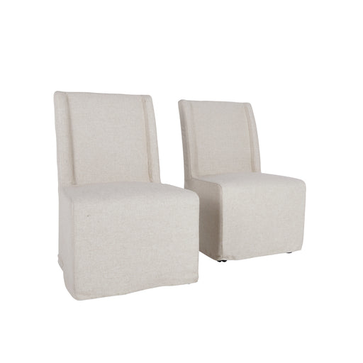 Classic Home Furniture - Warwick Dining Chair Set of 2 Oatmeal - 53051474 - GreatFurnitureDeal
