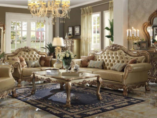 Acme Furniture - Dresden 2 Piece Sofa Set in Gold Patina - 53160-S+L