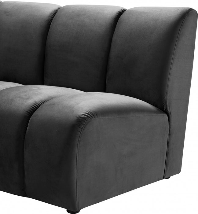 Meridian Furniture - Infinity Modular Sofa in Grey - 638Grey-2PC - GreatFurnitureDeal