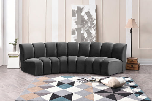 Meridian Furniture - Infinity Modular Sofa in Grey - 638Grey-3PC - GreatFurnitureDeal