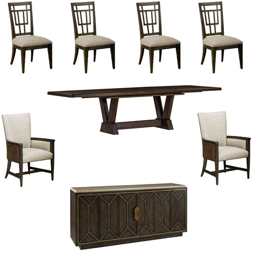 ART Furniture - Woodwright 8 Piece Dining Room Set - 253238-2315-8SET - GreatFurnitureDeal