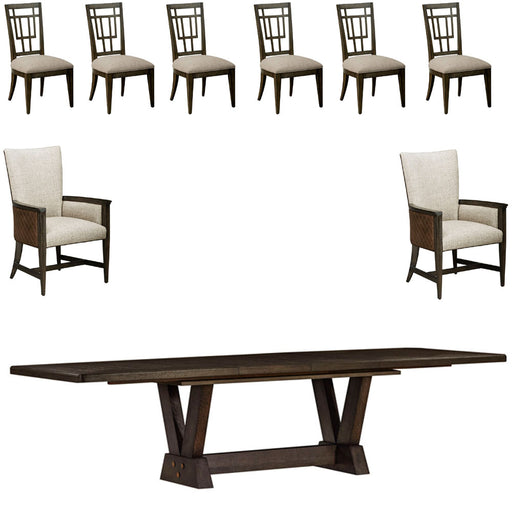 ART Furniture - Woodwright 9 Piece Dining Room Set - 253238-2315-9SET - GreatFurnitureDeal
