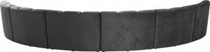 Meridian Furniture - Infinity Modular 6 Piece Sectional in Grey - 638Grey-6PC - GreatFurnitureDeal
